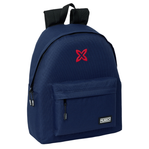 Safta Munich Basicos Mochila - Asa de Mão - 33x42x15cm - Azul Marino