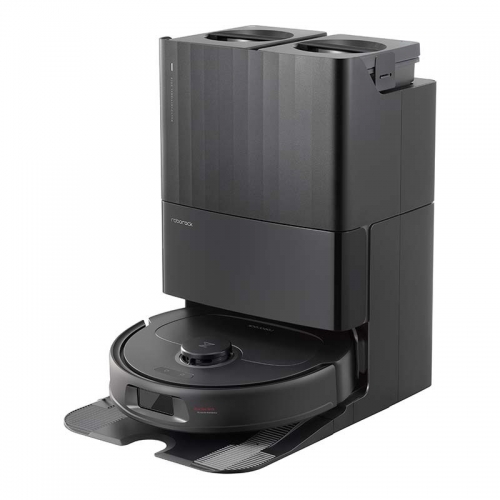 Aspirador Robô Roborock Qrevo Plus Preto com Base autolimpeza