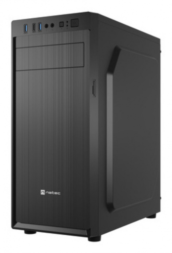 CAIXA NATEC ARACANTA MIDI TORRE ATX LEITOR CARTÕES 1XUSB2.0 2XUSB3.0 PRETO