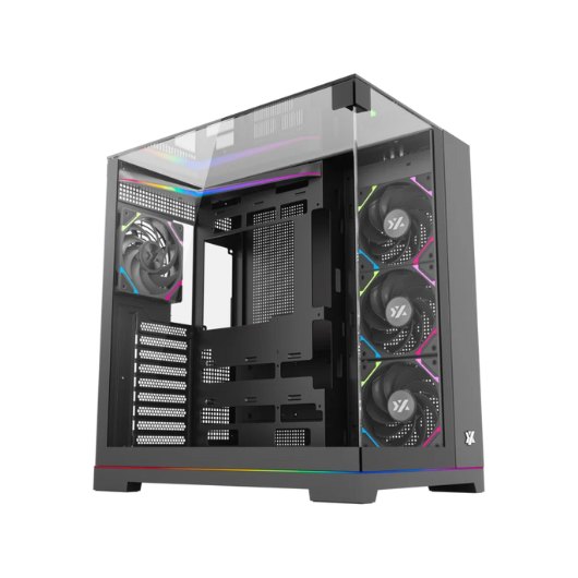 Caixa ATX XYZ TESSERACT A-RGB Preto