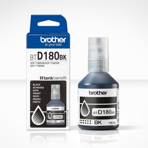 Brother BTD180BK Preto Frasco de Tinta Original - BTD180BK