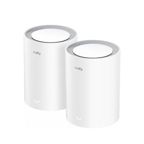 Cudy Pack de 2 Sistemas WiFi Mesh 7 Gigabit Dual Band BE3600 - Velocidad até 1000Mbps - 3 Portas - Antenas Internas