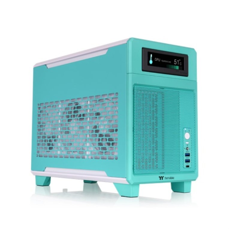 CAIXA MICRO ATX THERMALTAKE TR100 USBC X 1 USB 3.0 X 2 ROSA AZUL