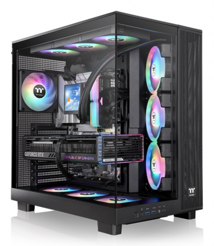 CAIXA ATX THERMALTAKE VIEW 380 XL USBCX1 4XVENT120MM ARGB BLACK