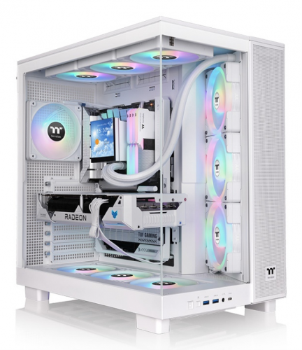 CAIXA ATX THERMALTAKE VIEW 380 XL USB CX1 4XVENT120MM ARGB SNOW