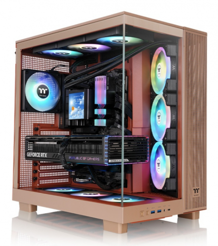 CAIXA ATX THERMALTAKE VIEW 380 XL USB CX1 4XVENT120MM ARGB SAND