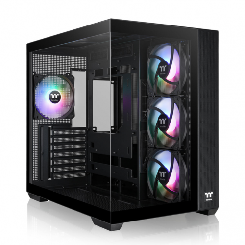CAIXA ATX THERMALTAKE VIEW 380 USB CX1 2XVENT120MM ARGB BLACK