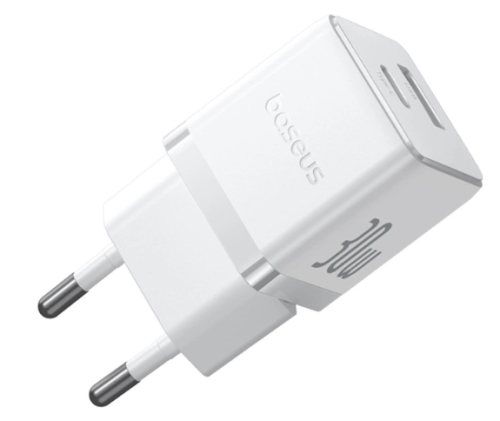 Carregador Baseus Palm Fast Charger C+U 30W Eu Moon White