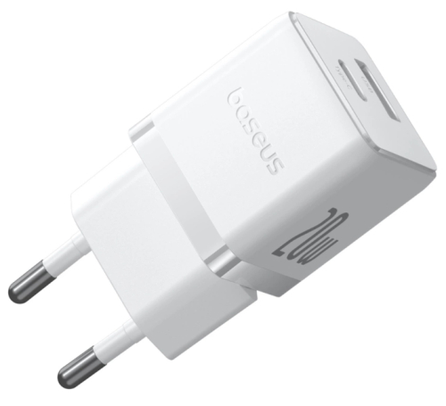 Carregador Baseus Palm Fast Charger C+U 20W Eu Moon White