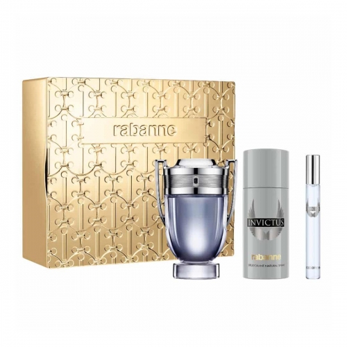 Paco Rabanne Invictus Man Eau de Toilette 100ml + Desodorante Spray 150ml + Eau de Toilette 10ml