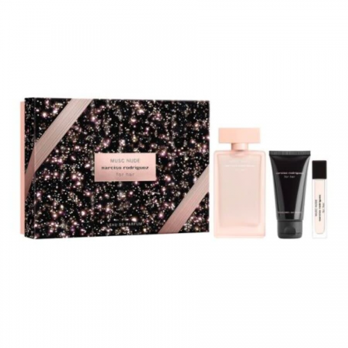Set Narciso Rodriguez Musc Nude Eau de Parfum 100ml Body 50ml Mini 10ml