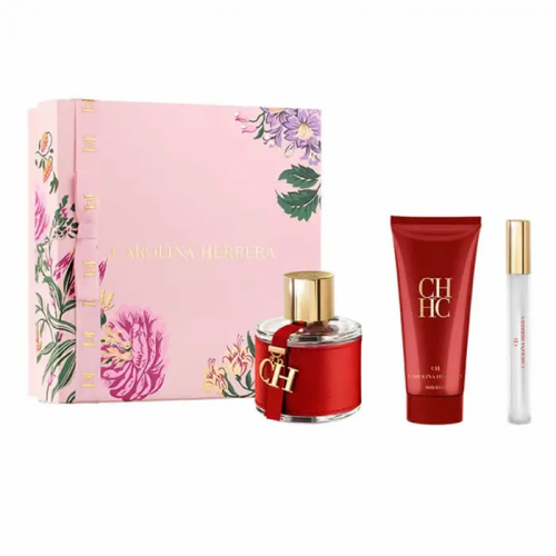 Carolina Herrera Ch Eau De Toilette Spray 100ml Set 3 Peças
