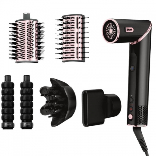Shark FlexStyle Escova modeladora de cabelo com 5 cabeças - Preto