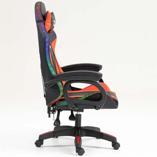 Cadeira PowerGaming LED RGB Preto+Vermelho