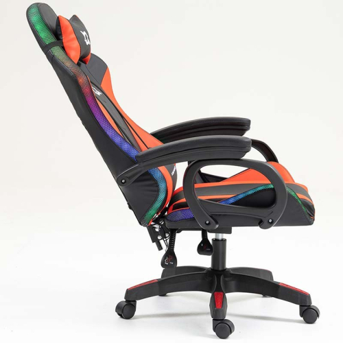 Cadeira PowerGaming LED RGB Preto+Vermelho