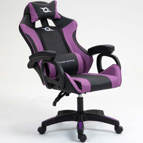 Cadeira Gaming PowerGaming Preto+LILÁS