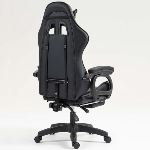 Cadeira PowerGaming 7 PONTOS DE MASSAGEM E APOIO PARA OS PÉS Preto