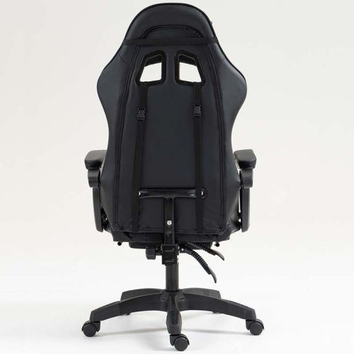 Cadeira PowerGaming 7 PONTOS DE MASSAGEM E APOIO PARA OS PÉS Preto