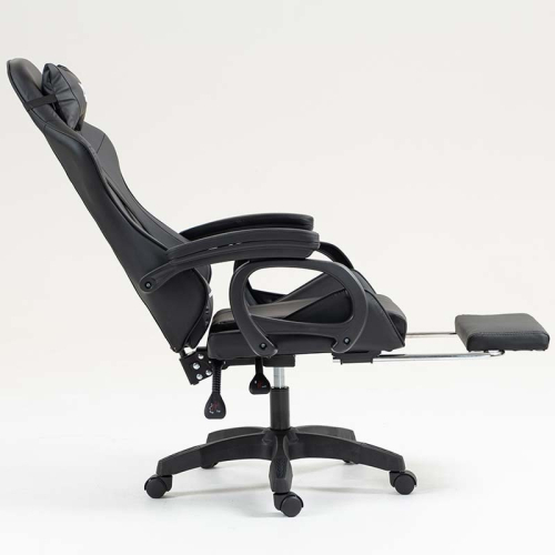 Cadeira PowerGaming 7 PONTOS DE MASSAGEM E APOIO PARA OS PÉS Preto