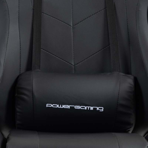 Cadeira PowerGaming 7 PONTOS DE MASSAGEM E APOIO PARA OS PÉS Preto