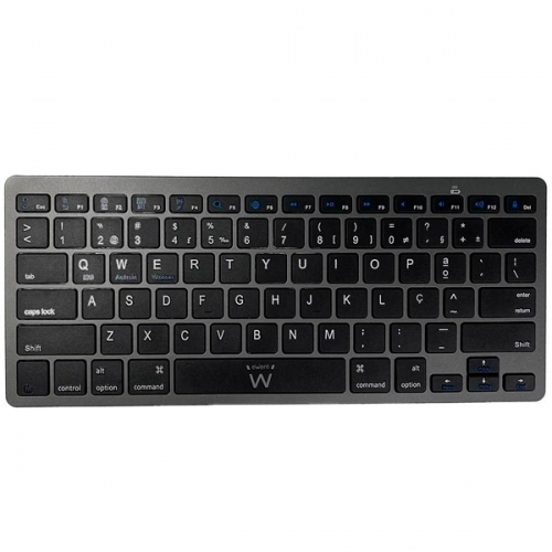 EWENT TECLADO BLUETOOTH IOS ANDROID WIN COMPACT SLIM BLACK PT
