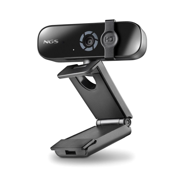 Webcam NGS XpressCam 2000 FullHD 2K USB 2.0 - Microfone multidirecional - Filtro de privacidade - Amplo campo de visão - Cabo de 1,50 m - Preta