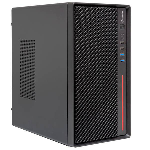 Unyka Caixa M-ATX NUMEN 300 PRO TYPE C Preto/RED