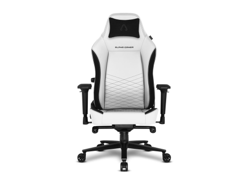 ALPHA GAMER ALEGRA PU Leather White/Preto V2