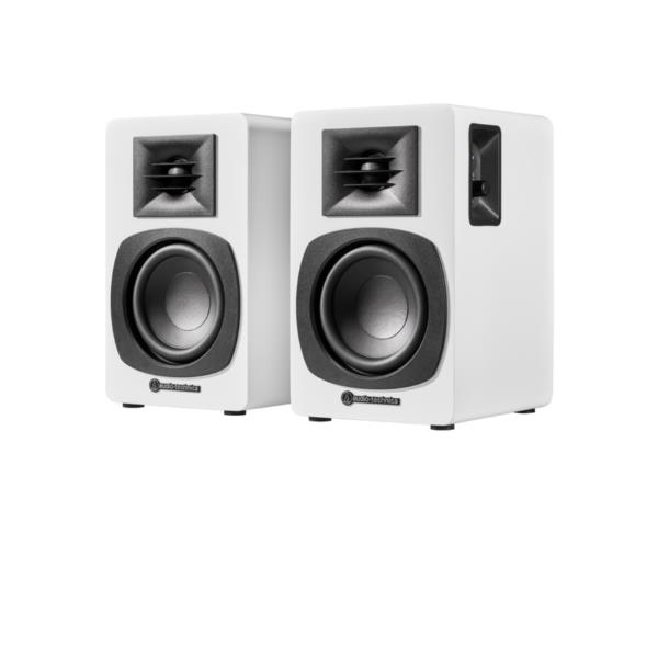 COLUNAS AUDIO-TECHNICA AT-SP3XWH AMPLIFICADAS BRANCO