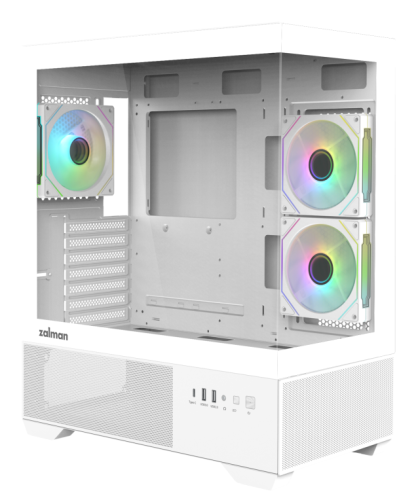 CAIXA ZALMAN CHRONIX ATX 3 XVENT 120MM ARGB 1XUSB 3.0 BRANCO