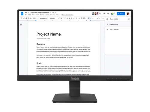 MONITOR LENOVO THINKVISION S22-4e 21.5"FHD IPS 100Hz HDMI VGA