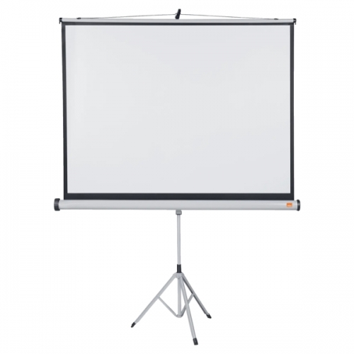 Tela de projeção Nobo com tripé 1500x1138 mm - Superfície branca mate - Cor branca