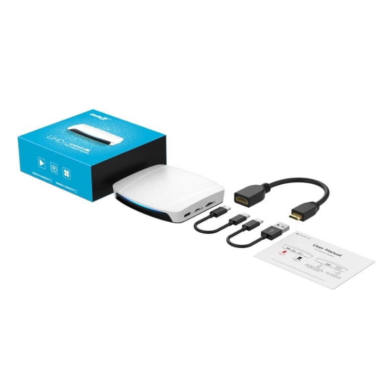 Carlinkit CPC200-TBOX UHD 8GB/128GB Branco - Internet AI Box compatível com CarPlay/Android Auto