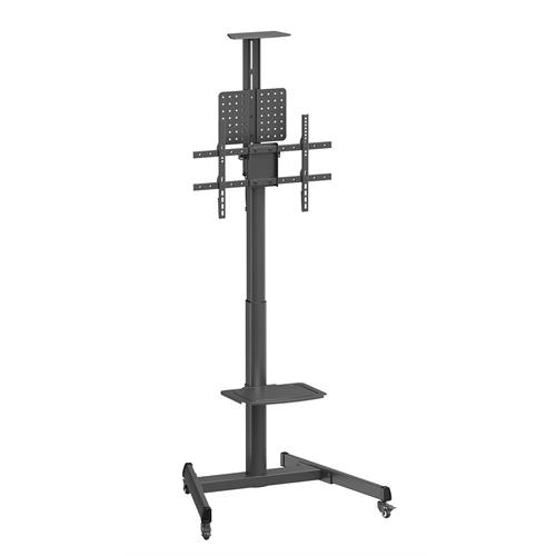 Napofix Suporte Chão Móvel Horizontal 37">70"ROTATIVO 90º HAS Preto VWA1225B-A