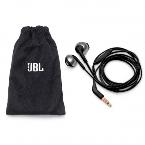 JBL EARPHONES TUNE T205 ECO 3.5"C/ BOLSA TRANSPORTE BLACK