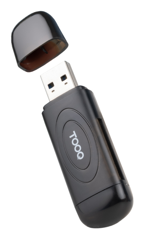 TooQ TQR-3002B Leitor de Cartões USB 3.0 SD Micro SD TF Preto