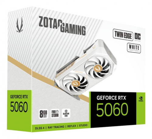 PLACA GRAFICA ZOTAC RTX 5060 8GB TWIN EDGE OC WHITE