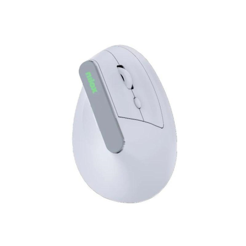 Nilox Rato Wireless Vertical Recarregável Silencioso 1600 DPI Branco