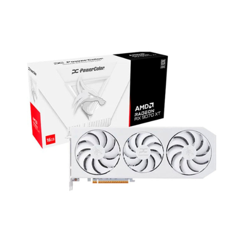 PLACA GRÁFICA POWERCOLOR RX 9070XT 16GB HELLHOUND WHITE