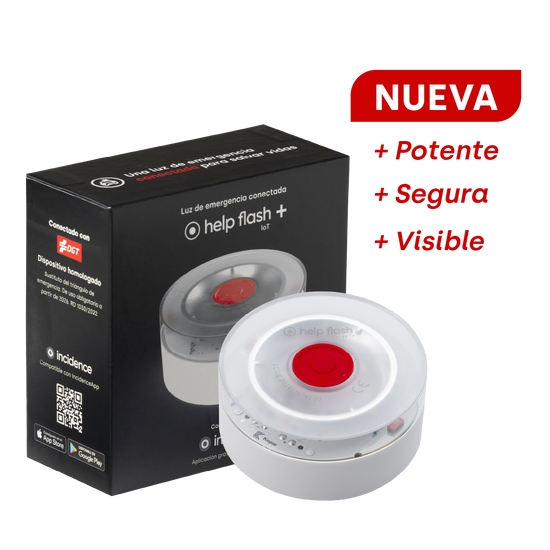 Sinalizador de emergência Help Flash IoT+ V16 ligado à DGT +290 candelas - Protecção IP54