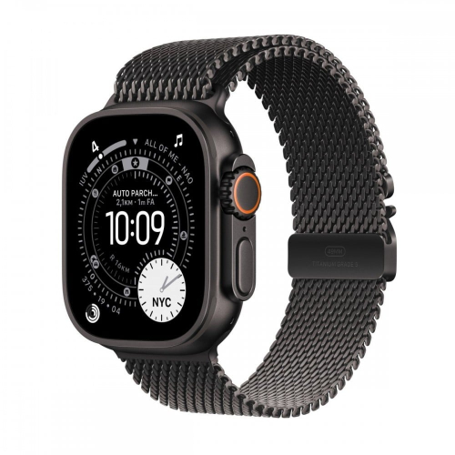APPLE WATCH ULTRA 3 GPS + CELLULAR 49MM BLACK TITANIUM CASE WITH BLACK TITANIUM MILANESE LOOP - LARG