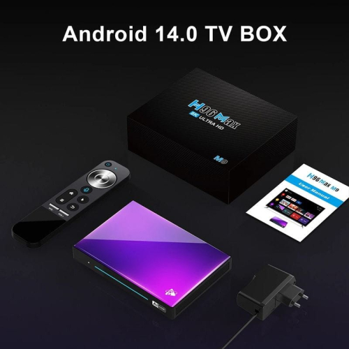 H96 Max M9 RK3576 4GB/32GB Wifi 6 Android 14 Preto - Android TV
