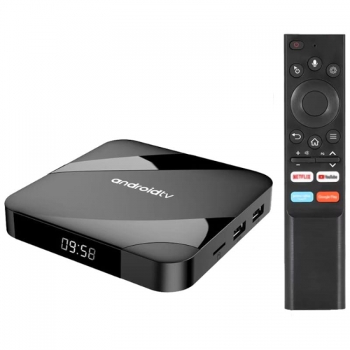 TV98 ATV W2 8K S905W2 2GB/16GB Dual Wifi Android 14 Preto - Android TV