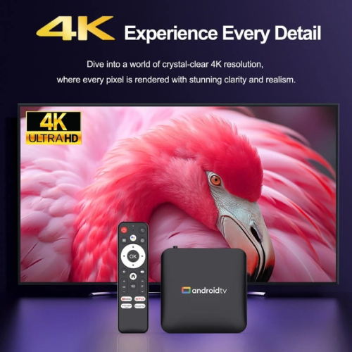H96 Max S905L3 2GB/8GB 4K WiFi Dual Band Android 14 Preto