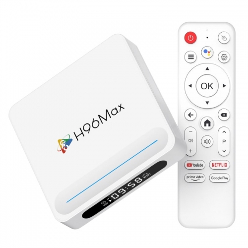 H96 Max H618 Plus 4GB/128GB 8K WiFi6 Android 14 Branco