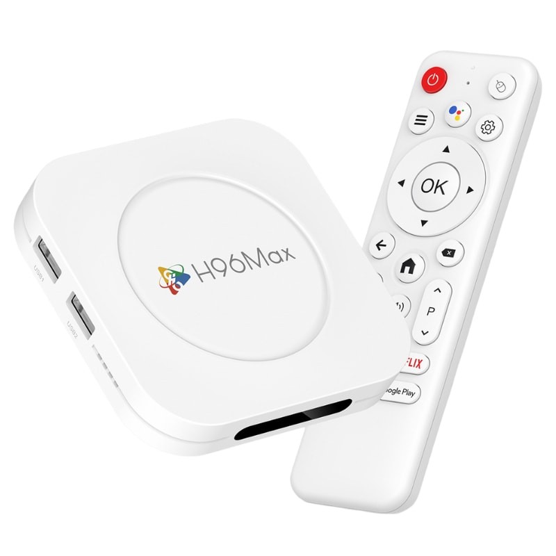 H96 Max M1 Plus 4GB/32GB 8K WiFi6 Android 14 Branco