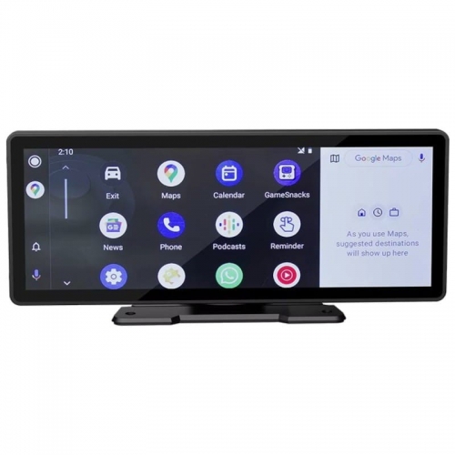 Ecrã tátil universal SWM B5303 9,3 polegadas Carplay e Android Auto sem fios Preto