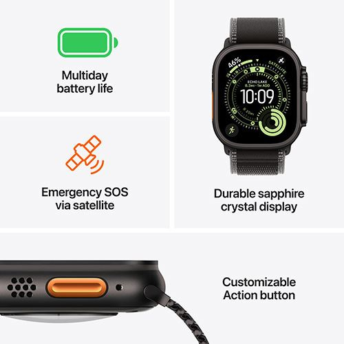 Apple Watch Ultra 3 Cell 49mm Black Ti/Black Oc
