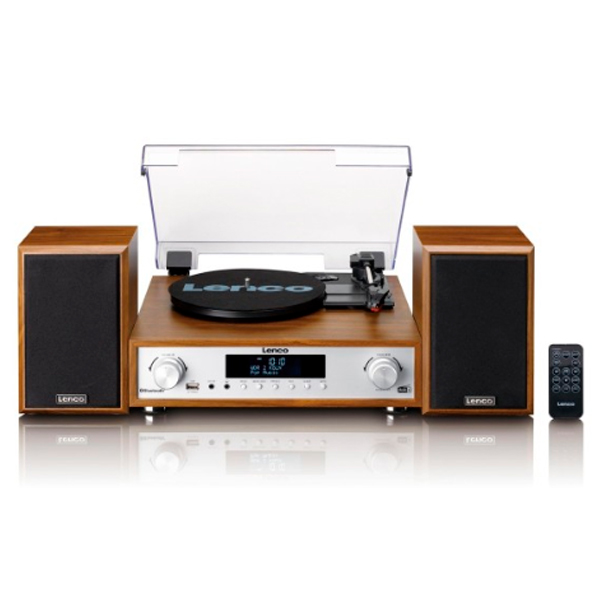 LENCO GIRA-DISCOS VINYL C RADIO FM/DAB+ BLUETOOTH C KIT COLUNAS MADEIRA