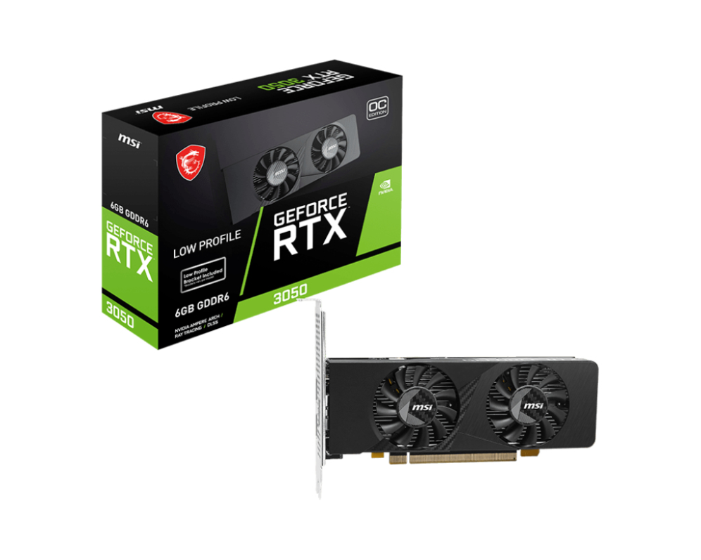 Placa Gráfica MSI RTX 3050 LP E 6GB OC